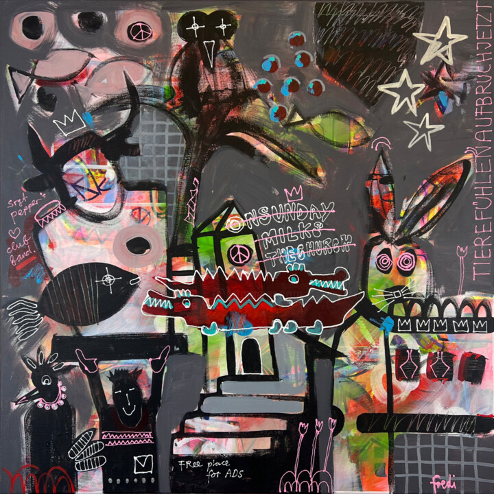 Free Place For Ads 绘画, 31.5x31.5 in