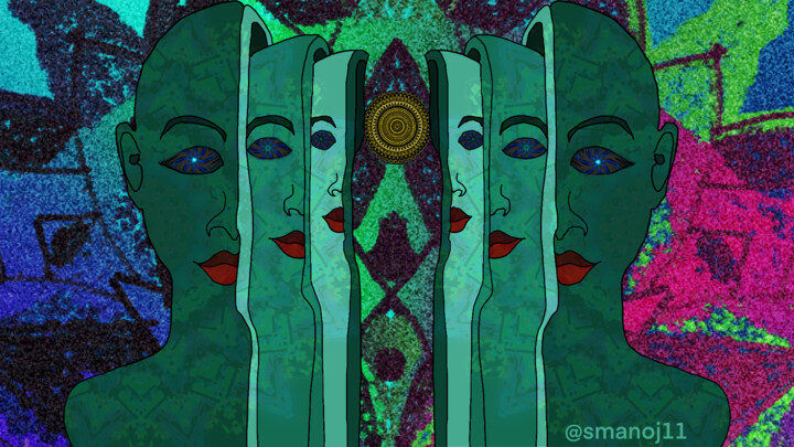 Digital Arts titled "Exploring the Depth…" by Manoj S, Original Artwork, Digital Painting