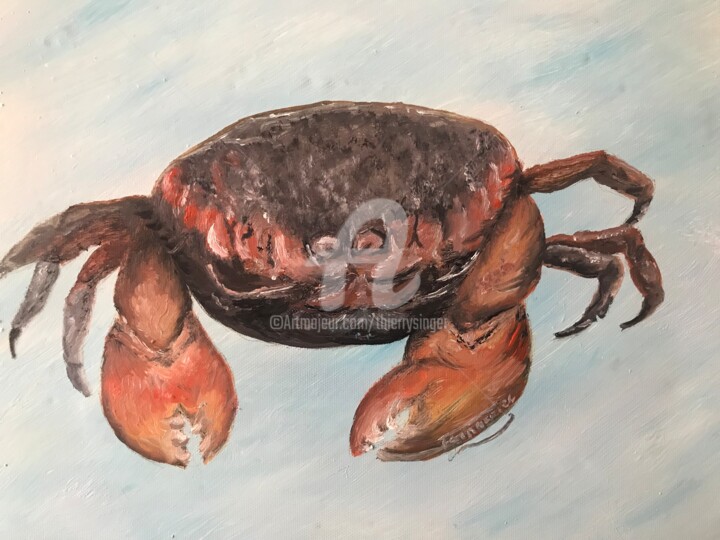 SIGNE DU ZODIAQUE - LE CANCER 绘画, 11.8x15.8 in