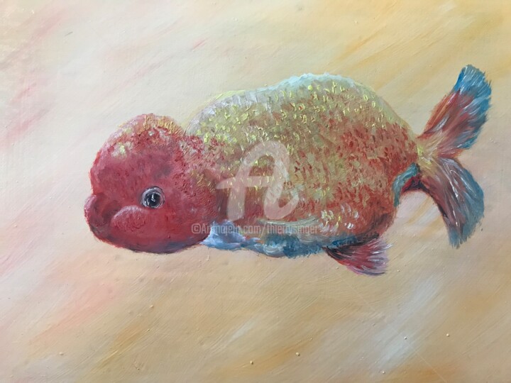 SIGNE DU ZODIAQUE - LE LION 绘画, 11.8x15.8 in
