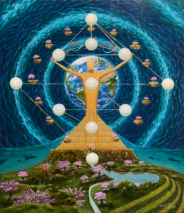 Creator of the world 绘画, 27.6x23.6 in