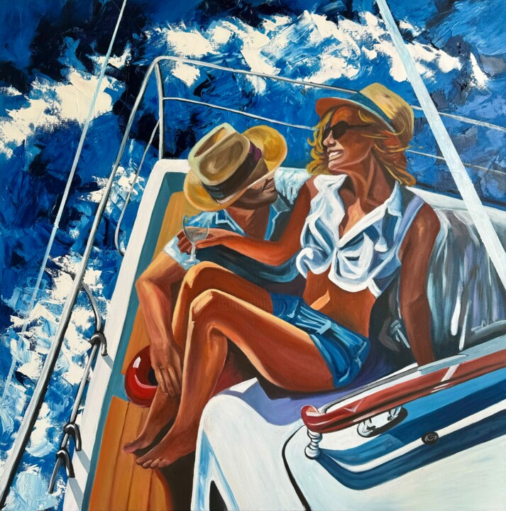 Blue VR788 绘画, 31.5x31.5 in