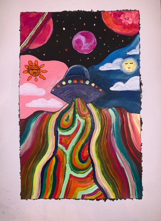 Баночка с окурками уже переполнена 绘画, 11.8x8.3 in