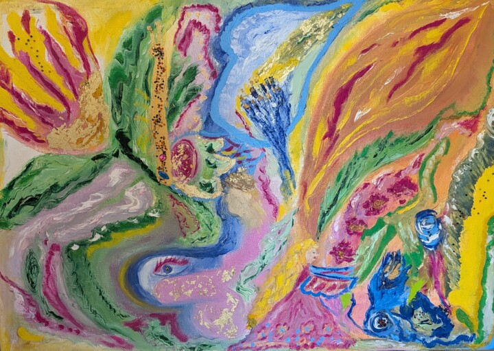 Die Liebesmetamorphose 绘画, 19.7x27.6 in
