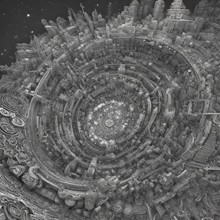 Digital Arts titled "Well of reality" by Reskatorsilver, Original Artwork, Digital Print