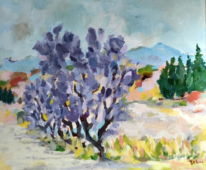 Les Amandiers 绘画, 15x18.1 in