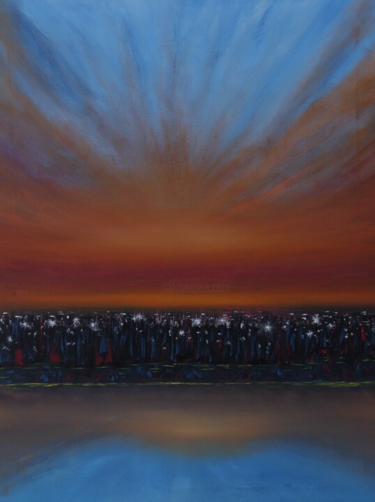 Rite (Procession) 绘画, 24x18.1 in