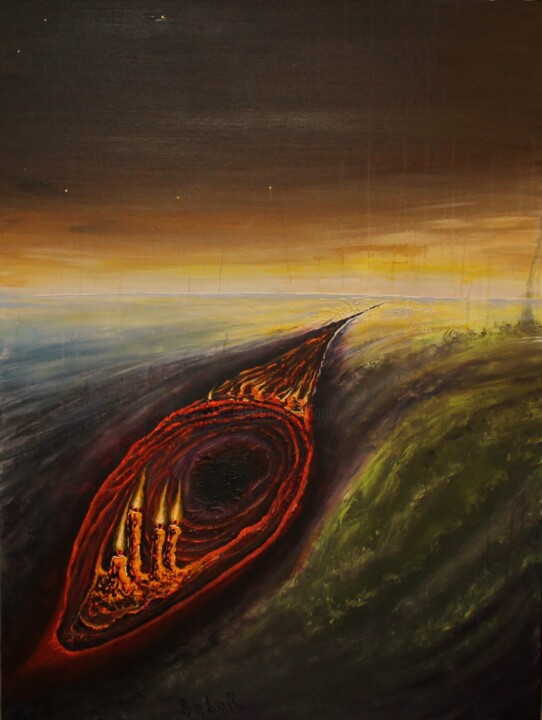 Ritual Schilderij, 40,2x29,9 in