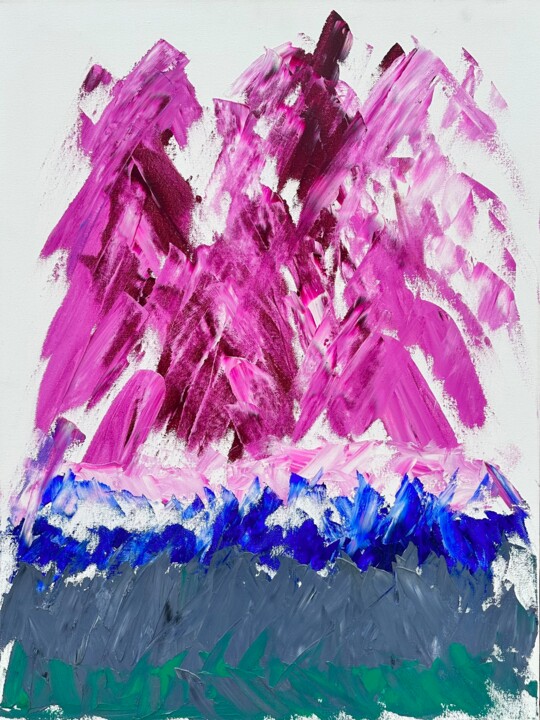 Tibet's moutains 绘画, 31.5x23.6 in