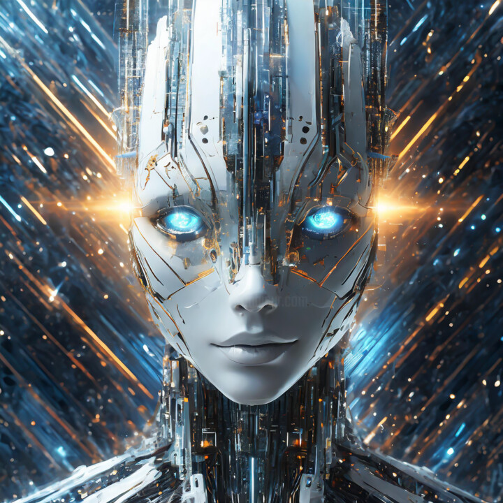 Digital Arts με τίτλο "I own android" από Jacek Dudziński, Αυθεντικά έργα τέχνης, Ψηφιακή ζωγραφική