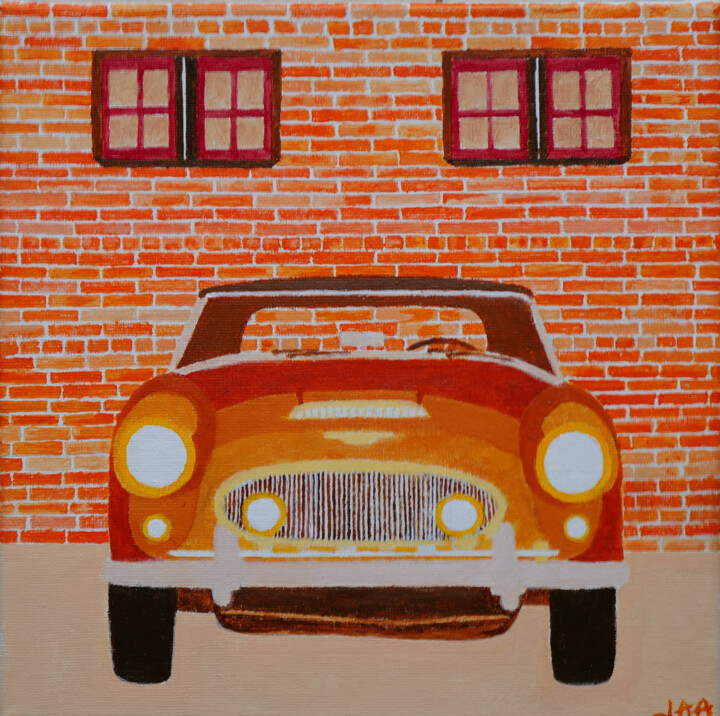AUSTIN HEALEY 绘画, 15.8x15.8 in