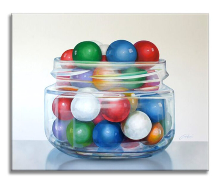 Bubble Gum 绘画, 39x49 in