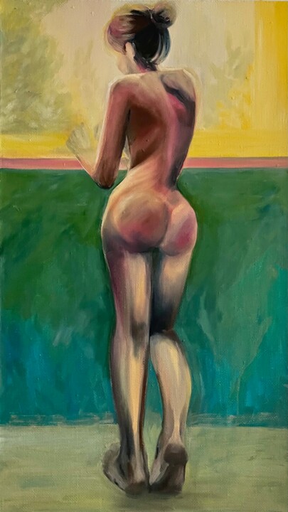 Plum 绘画, 27.6x15.8 in