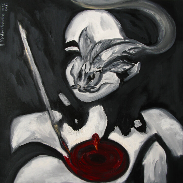 TRIPTYCH: Birth 绘画, 15.8x15.8 in