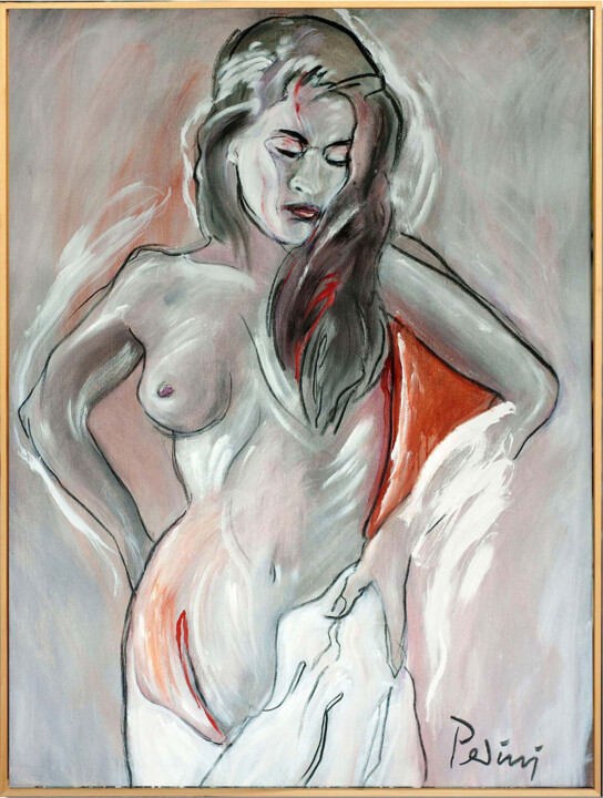 Nude_3 绘画, 43.3x31.5 in