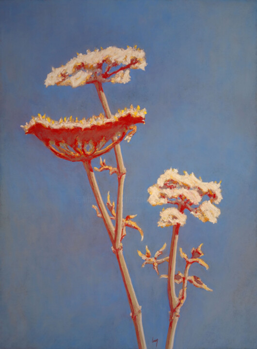 Carotte sauvage, rouge 绘画, 30.7x22.8 in