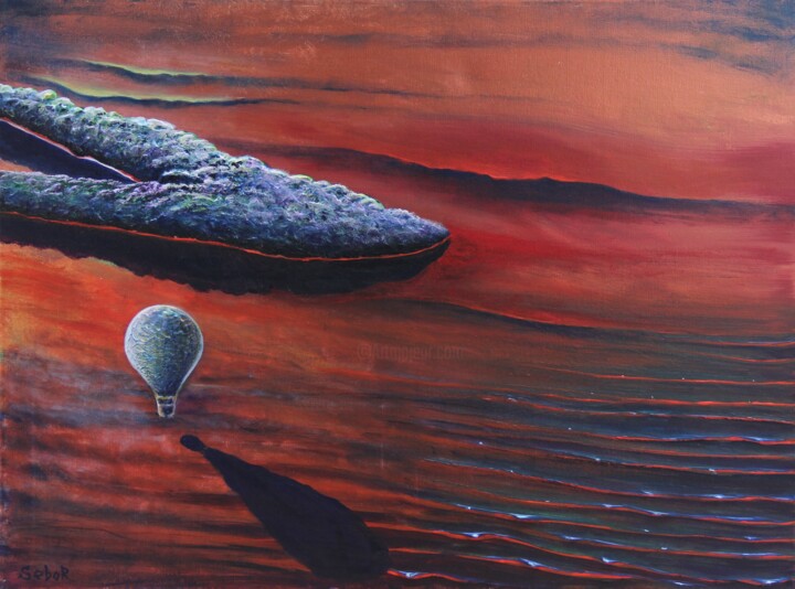 Baloon 绘画, 18.1x24 in