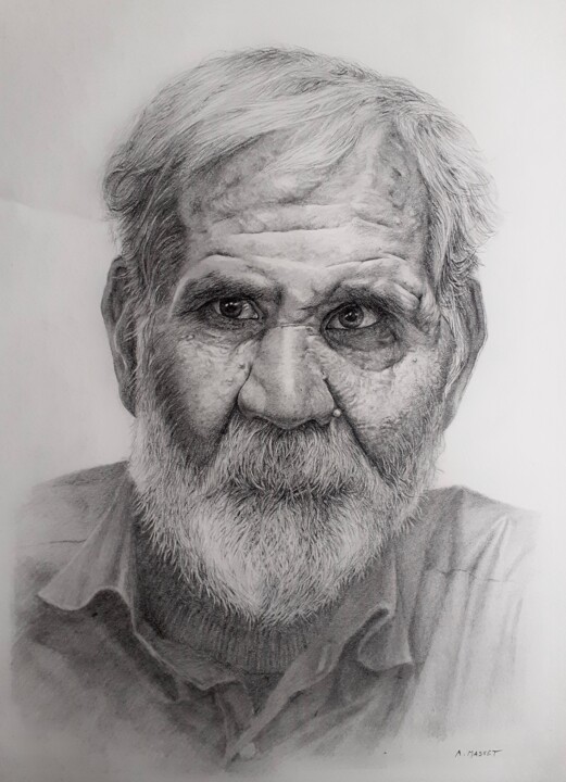 "Un certain regard..." 图画, 21.7x15.8 in