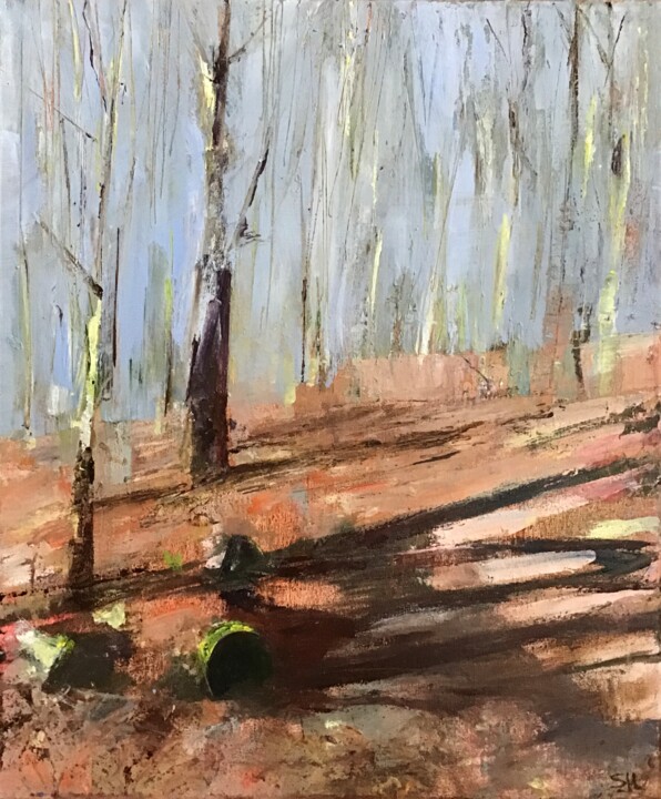 Spring Wood 绘画, 23.6x19.7 in