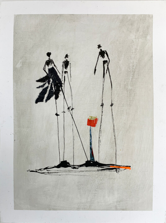 spring awakening - Frühlingserwachen 图画, 12.6x9.5 in