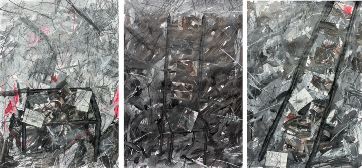 Painting titled ""What is true time…" by Giulio Benatti, Original Artwork, Acrylic