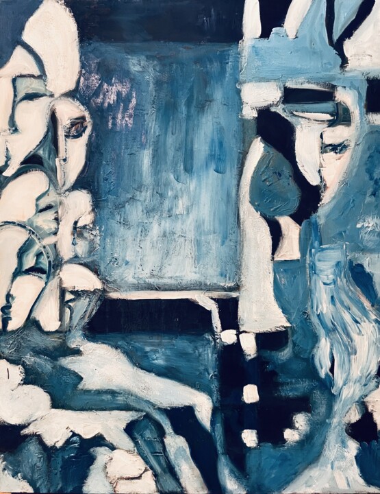 Communication 绘画, 36.2x28.7 in