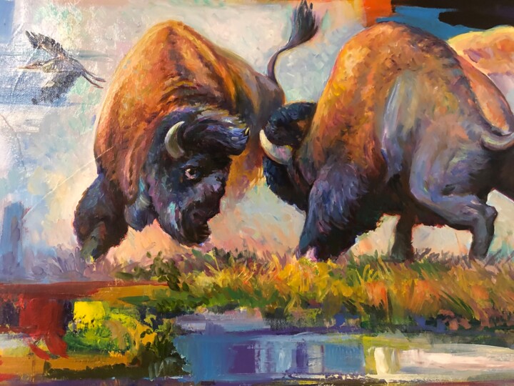 Bullfight Schilderij, 23,6x27,6 in
