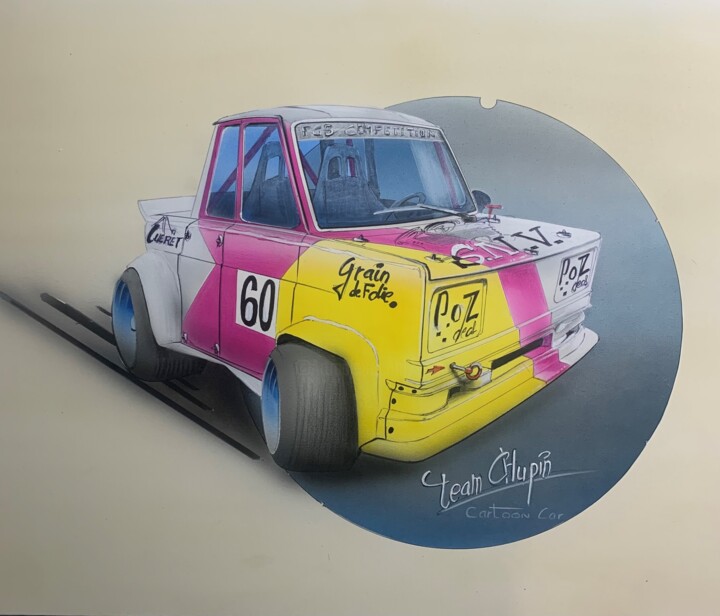 Cartoon Car Simca Rallye 3