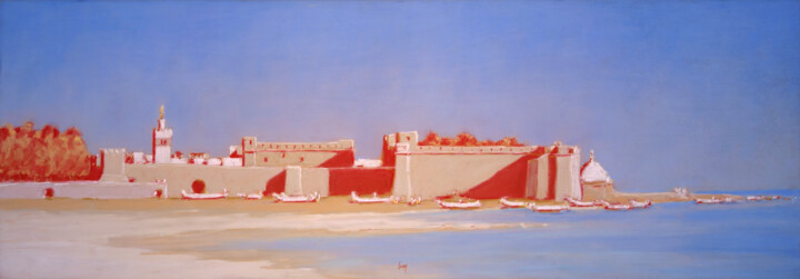 Hammamet 绘画, 13.8x39.4 in