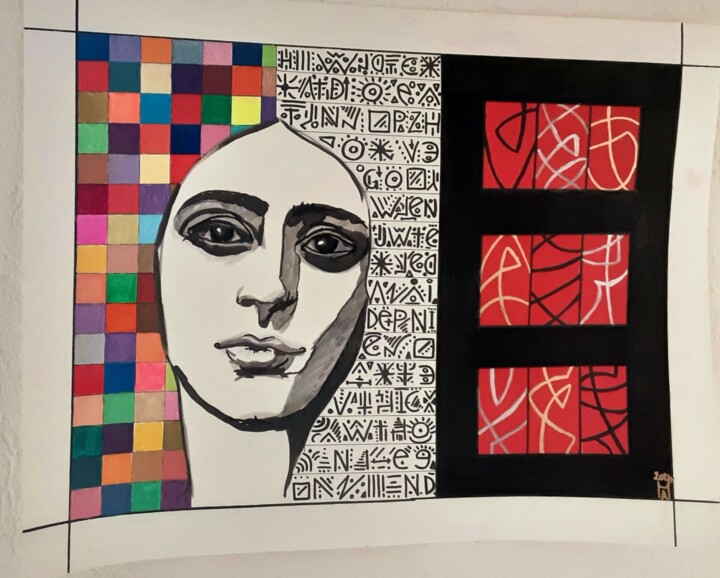 绘画,  19.7x25.2 in 