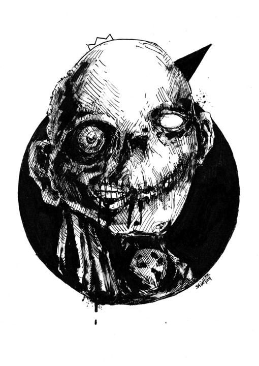 Mr. Black shipastik 图画, 8.2x5.9 in