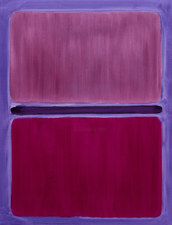 Violet Purple 绘画, 33.5x25.6 in