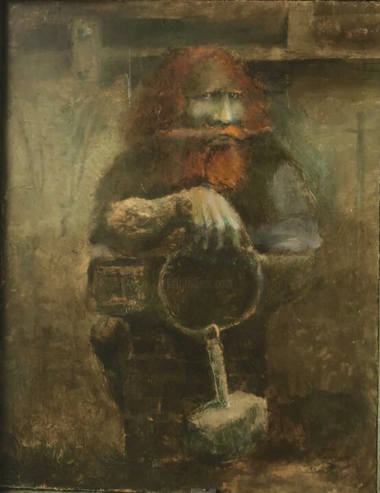 Mjolnir's master 绘画, 15.8x11.8 in