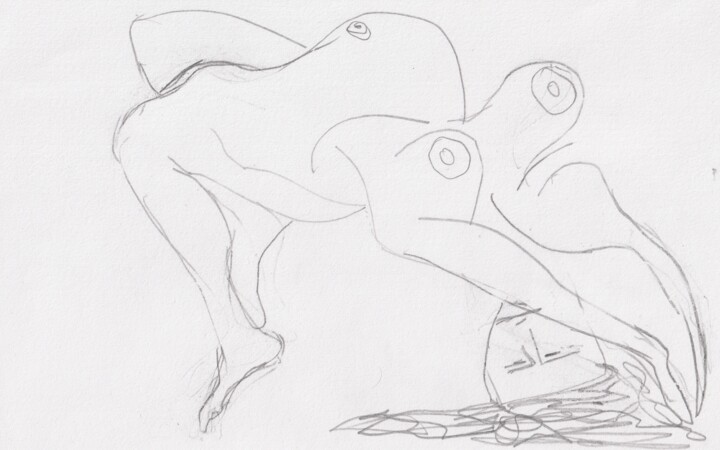 Modèle pose 4 图画, 8.3x11.8 in