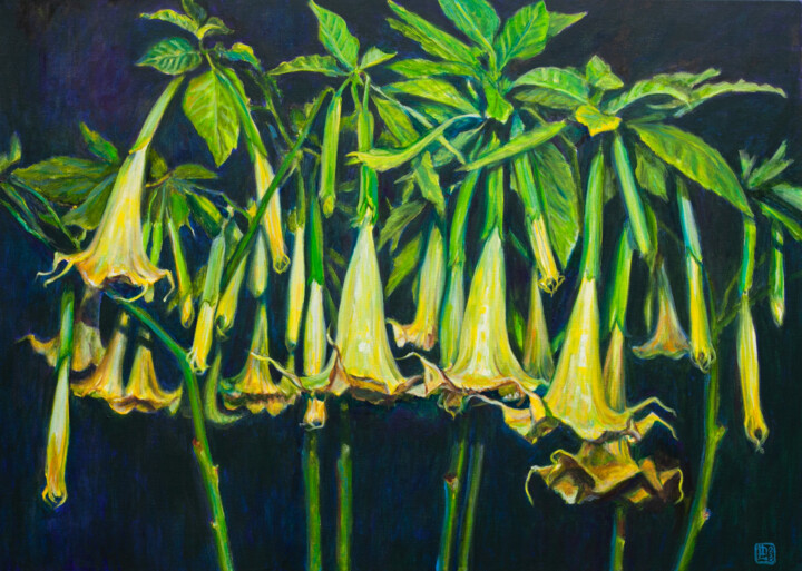 Angels Trumpets Tablo, 19,7x27,6 in