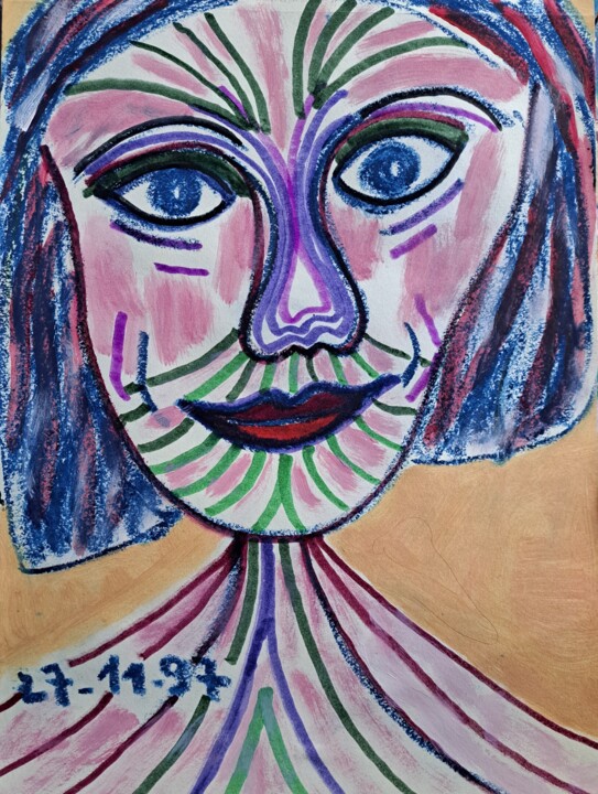 La Visiteuse 绘画, 11.4x8.3 in