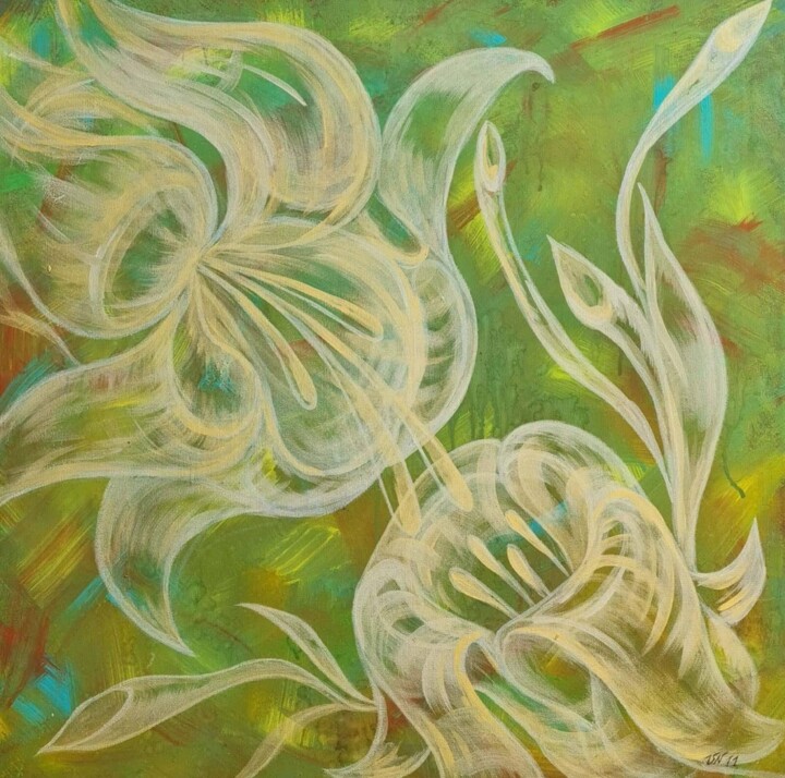Leichtigkeit Painting, 23.6x23.6 in