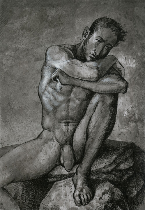 图画,  11.7x8.3 in 