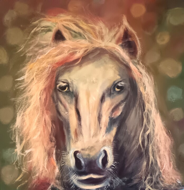 Cheval 绘画, 19.7x19.7 in
