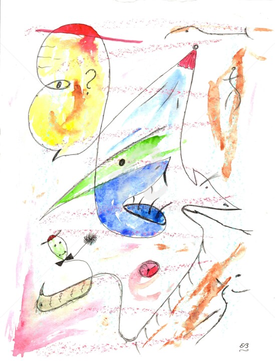 Red hat 图画, 15.8x11.8 in