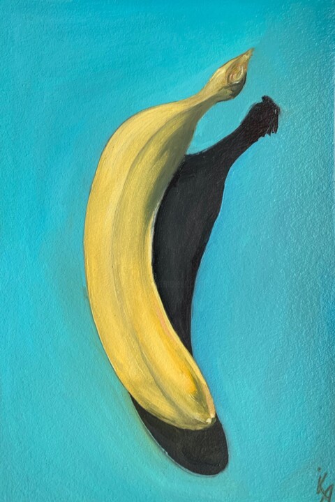 Spring banana / Весенний банан 绘画, 11.8x7.9 in