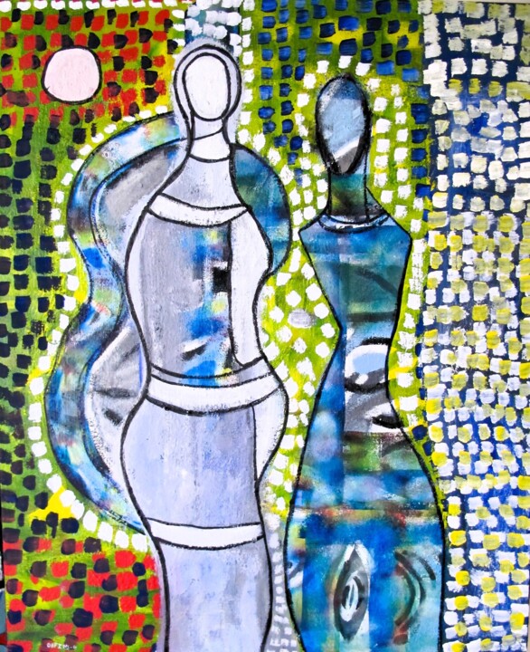 Deux femmes 绘画, 39.4x31.9 in