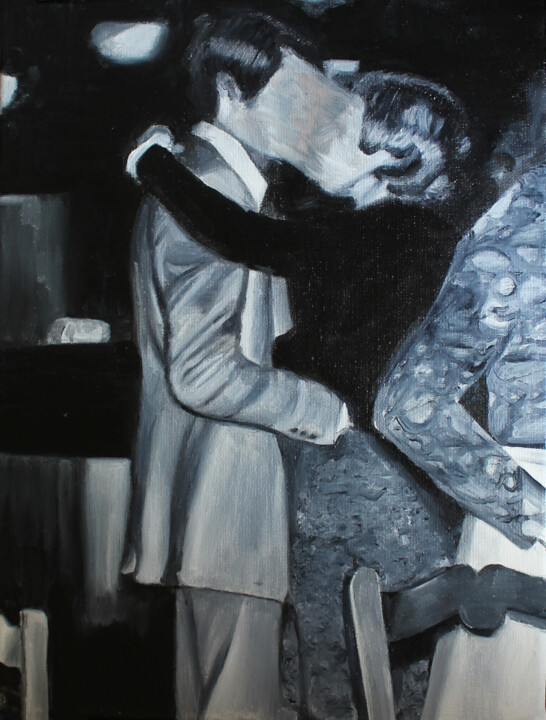 Painting titled "The dance" by Loïc Desroeux, Original Artwork, Oil