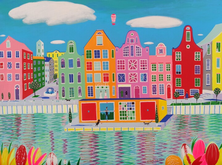Josephine Arrives In Amsterdam 绘画, 23.6x31.5 in