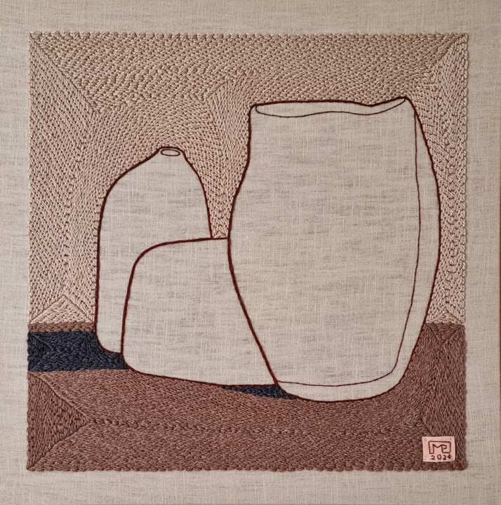 Vase Composition III’24 纺织艺术, 19.7x19.7 in