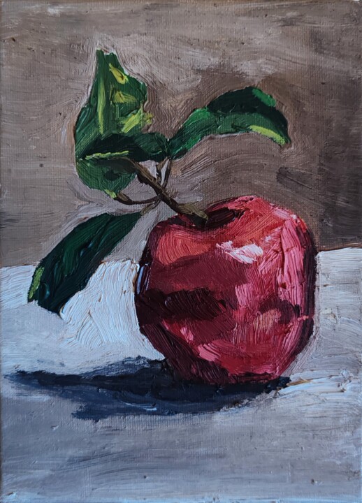 Pomme 绘画, 7.1x5.1 in