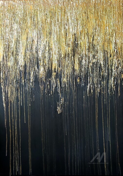 GOLDEN RAINFALL - pioggia dorata 雕塑, 39.4x27.6 in