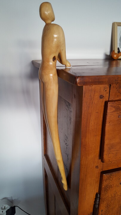 Scultura intitolato "Sommet" da Max Bernard, Opera d'arte originale, Legno
