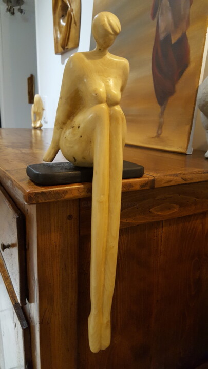 Scultura intitolato "Vide" da Max Bernard, Opera d'arte originale, Legno