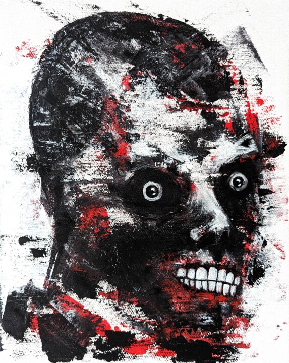 Painting titled "Incredible shit" by Vaxo Lang, Original Artwork, Acrylic